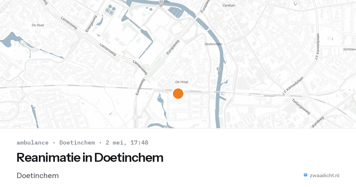 Reanimatie in Doetinchem — 2 mei 2026