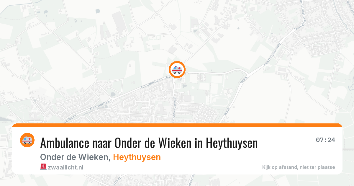 Ambulance naar Onder de Wieken in Heythuysen — 27 jul 2026