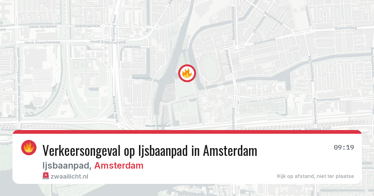 Verkeersongeval op Ijsbaanpad in Amsterdam — 28 mei 2026