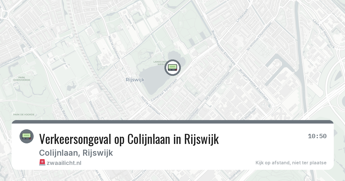Verkeersongeval op Colijnlaan in Rijswijk — 12 feb 2026