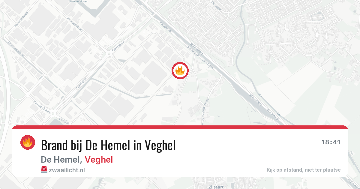 Brand bij De Hemel in Veghel — 17 jul 2026