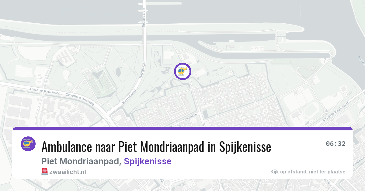 Ambulance naar Piet Mondriaanpad in Spijkenisse — 9 aug 2026