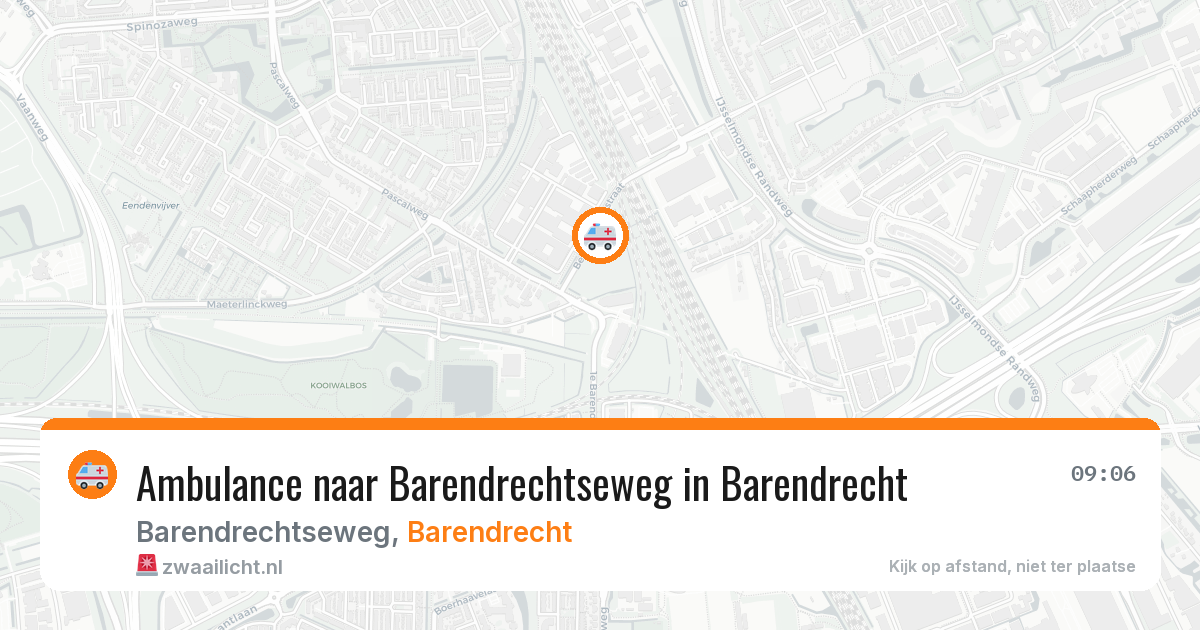 Ambulance naar Barendrechtseweg in Barendrecht — 6 jul 2026