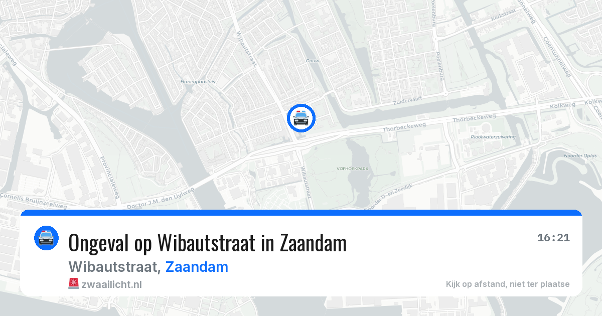 Ongeval op Wibautstraat in Zaandam — 19 jun 2026