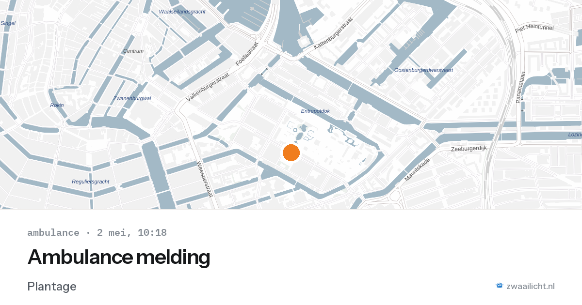 Ambulance melding — 2 mei 2026