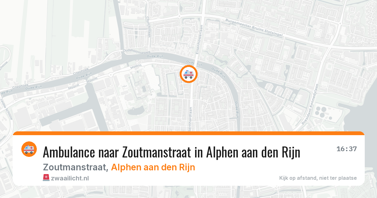 Ambulance naar Zoutmanstraat in Alphen aan den Rijn — 23 mei 2026