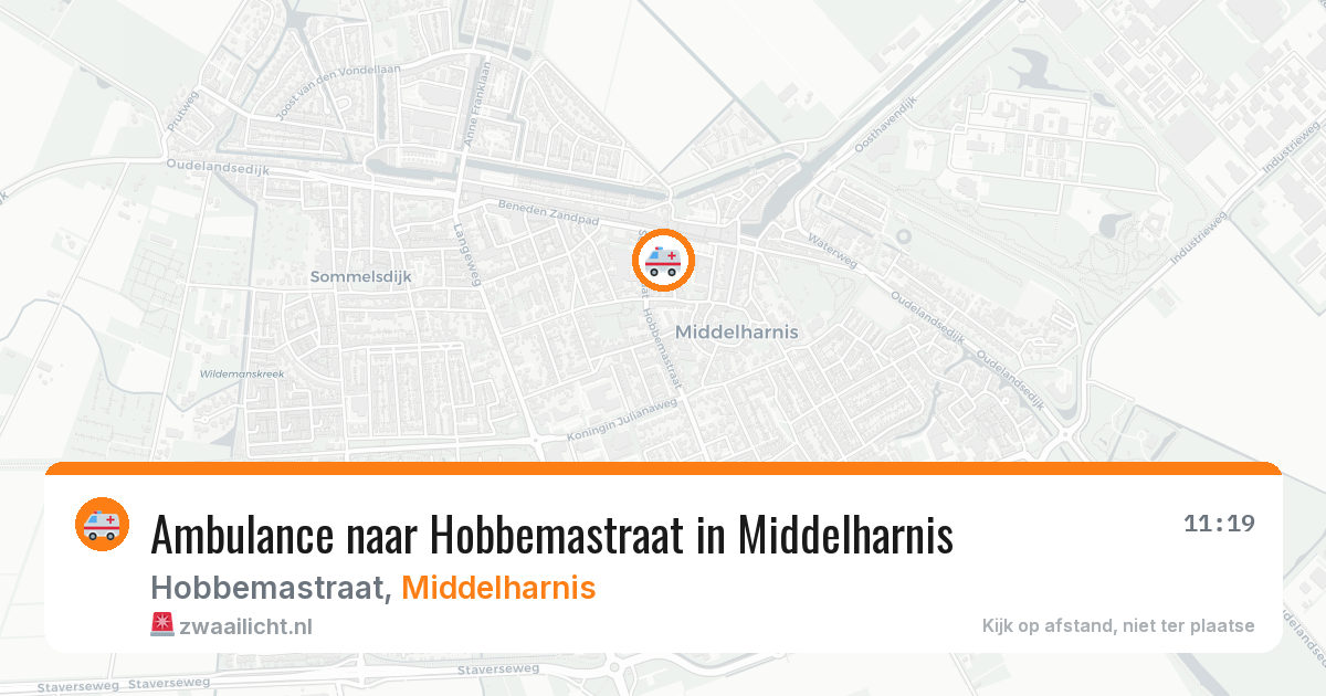Ambulance naar Hobbemastraat in Middelharnis — 8 jun 2026