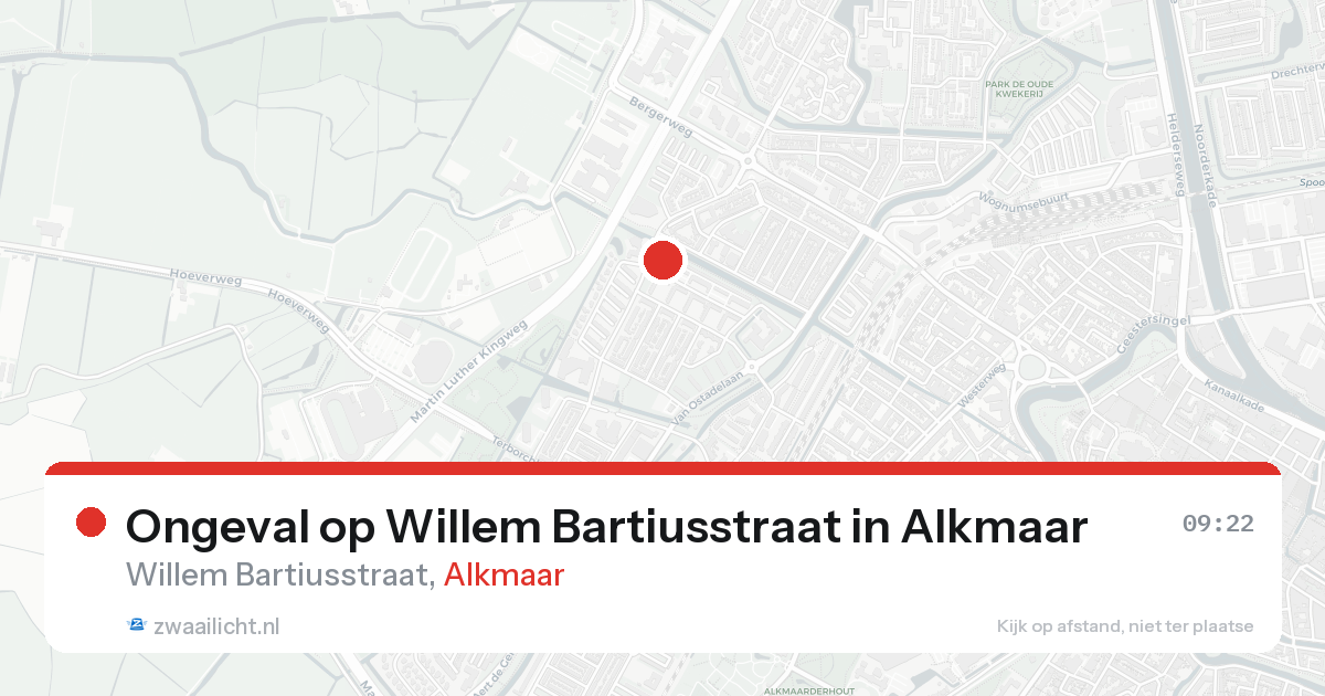 Ongeval op Willem Bartiusstraat in Alkmaar — 18 aug 2026