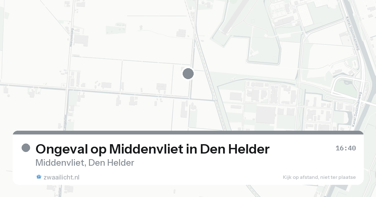 Ongeval op Middenvliet in Den Helder — 30 jan 2026