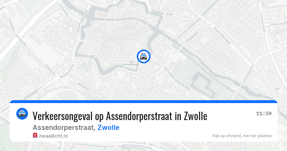 Verkeersongeval op Assendorperstraat in Zwolle — 2 jul 2026