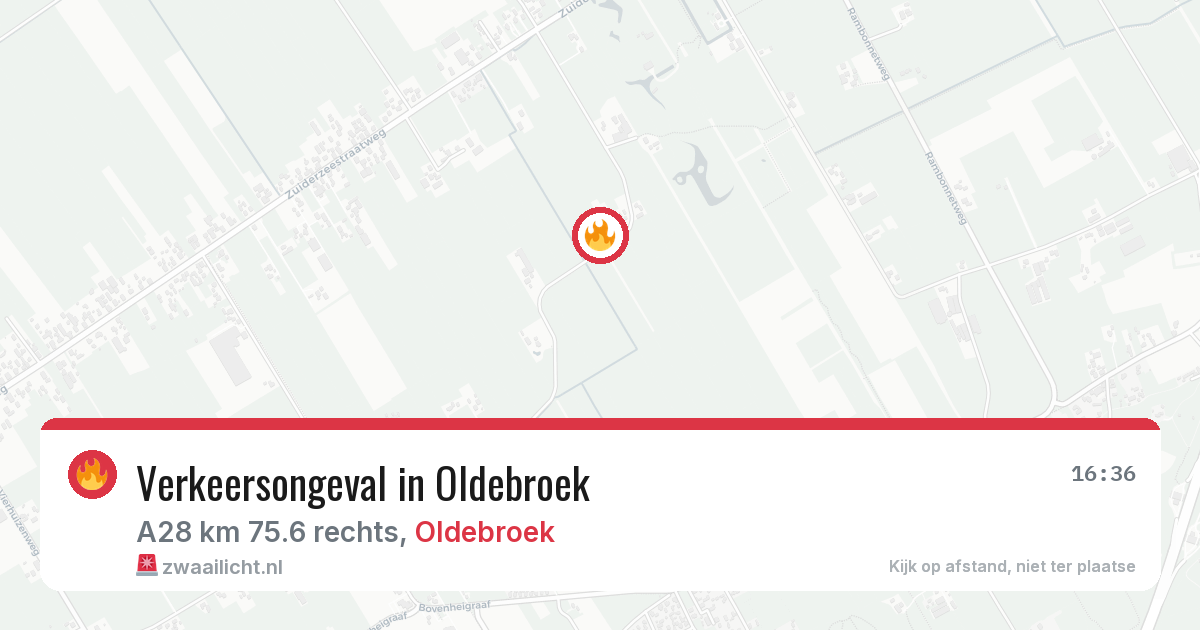 Verkeersongeval in Oldebroek — 26 feb 2026