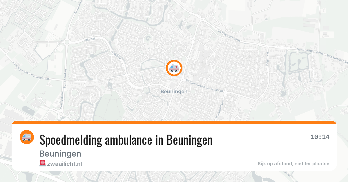 Spoedmelding ambulance in Beuningen — 10 apr 2026