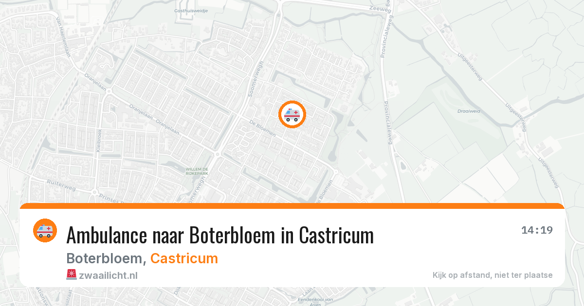 Ambulance naar Boterbloem in Castricum — 24 feb 2026