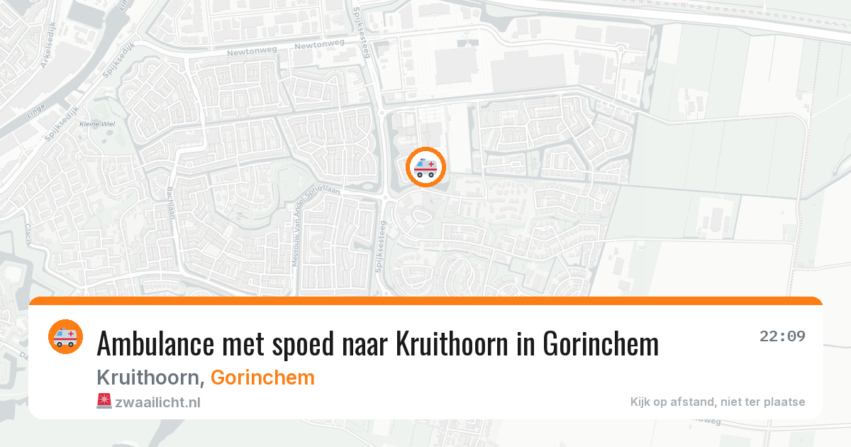 Ambulance met spoed naar Kruithoorn in Gorinchem — 7 apr 2026