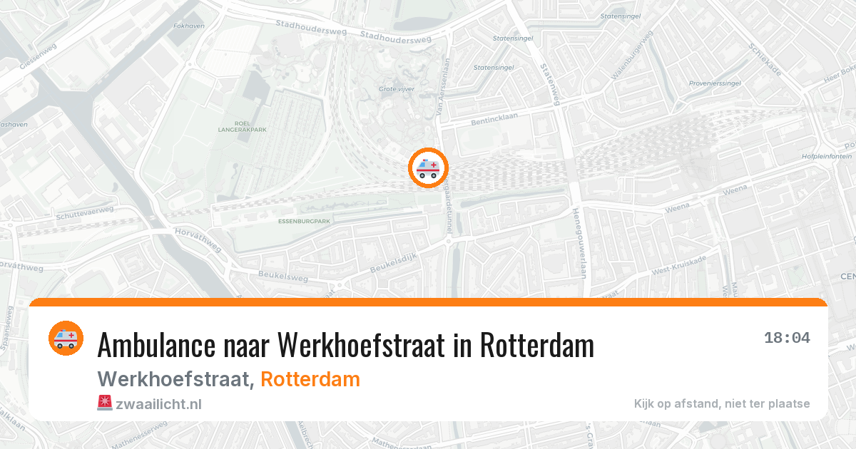 Ambulance naar Werkhoefstraat in Rotterdam — 10 jul 2026