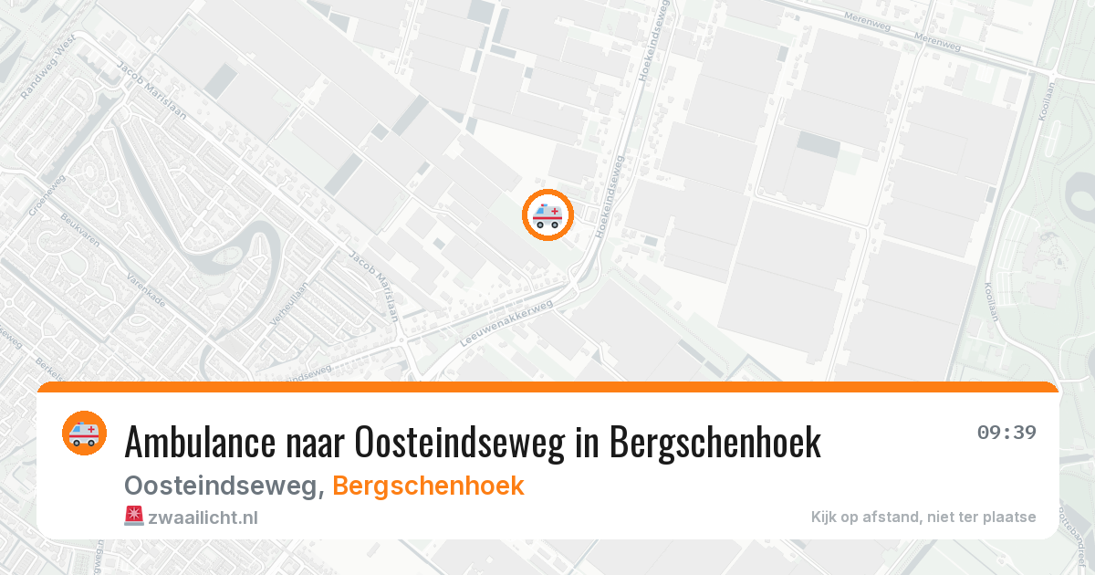 Ambulance naar Oosteindseweg in Bergschenhoek — 2 jun 2026