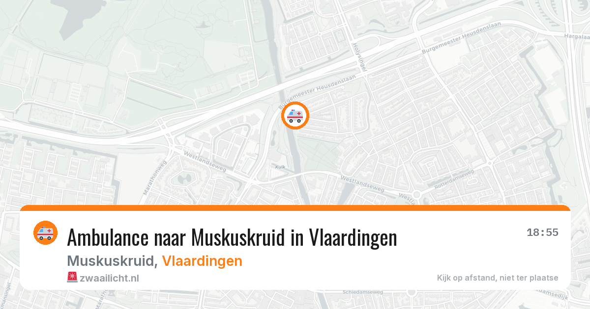 Ambulance naar Muskuskruid in Vlaardingen — 20 jan 2026