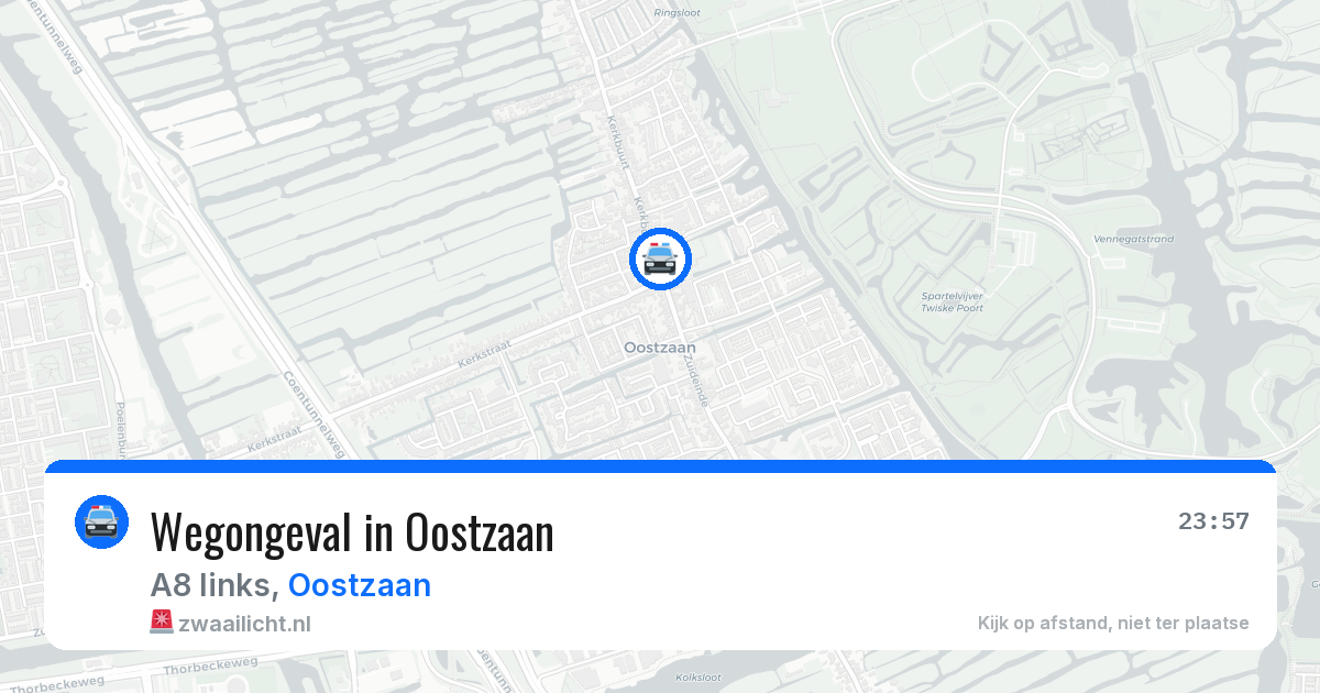 Wegongeval in Oostzaan — 22 apr 2026
