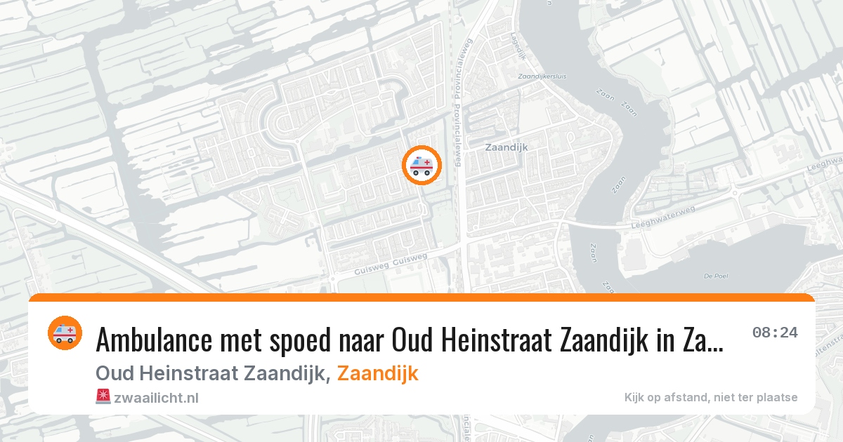 Ambulance met spoed naar Oud Heinstraat Zaandijk in Zaandijk — 6 apr 2026
