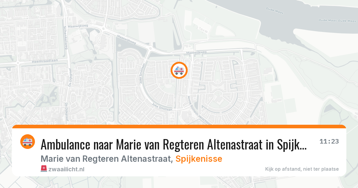 Ambulance naar Marie van Regteren Altenastraat in Spijkenisse — 26 jun 2026