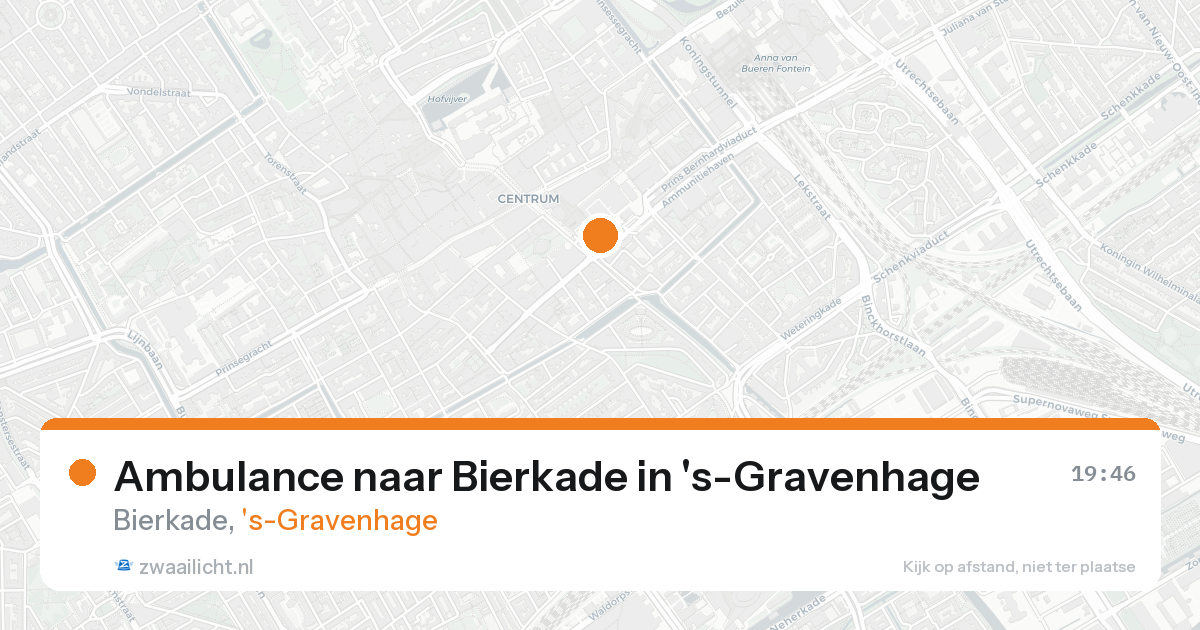 Ambulance naar Bierkade in 's-Gravenhage — 23 aug 2026