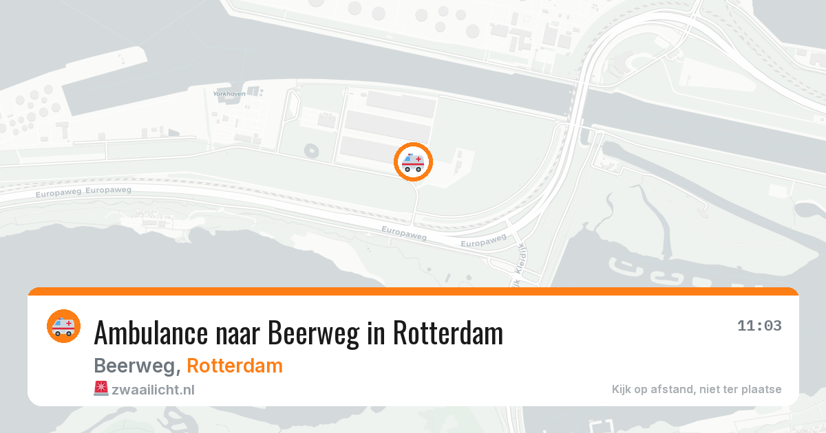 Ambulance naar Beerweg in Rotterdam — 17 mrt 2026