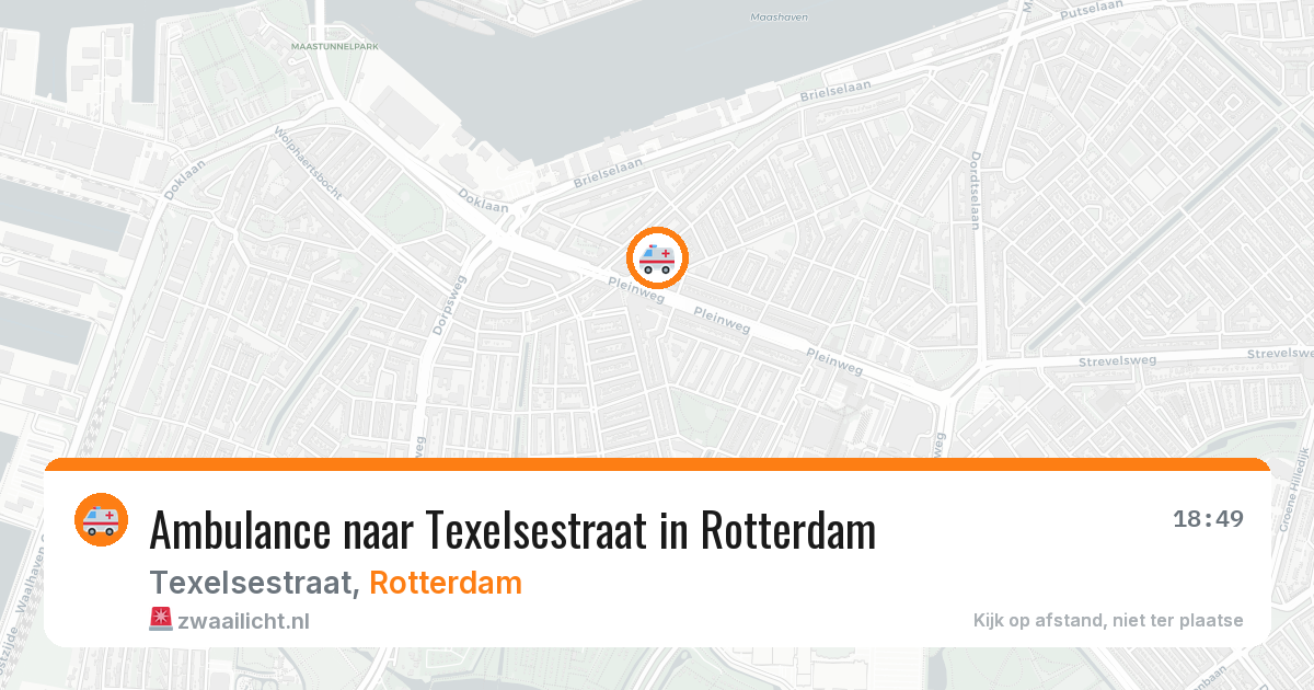 Ambulance naar Texelsestraat in Rotterdam — 12 aug 2026