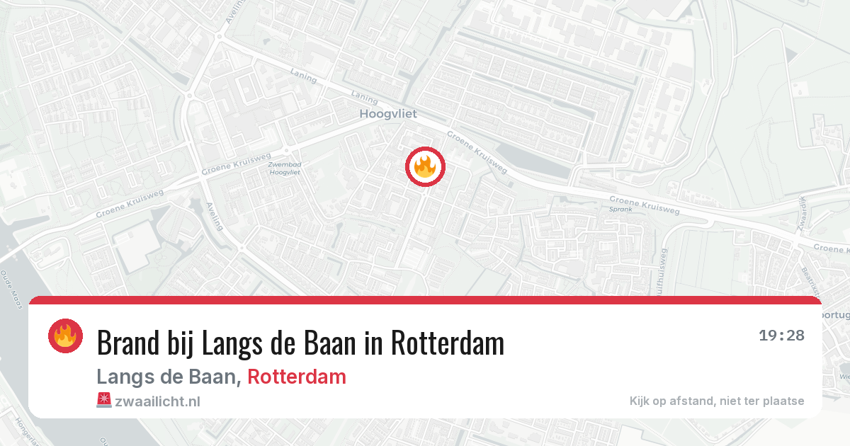 Brand bij Langs de Baan in Rotterdam — 24 jun 2026