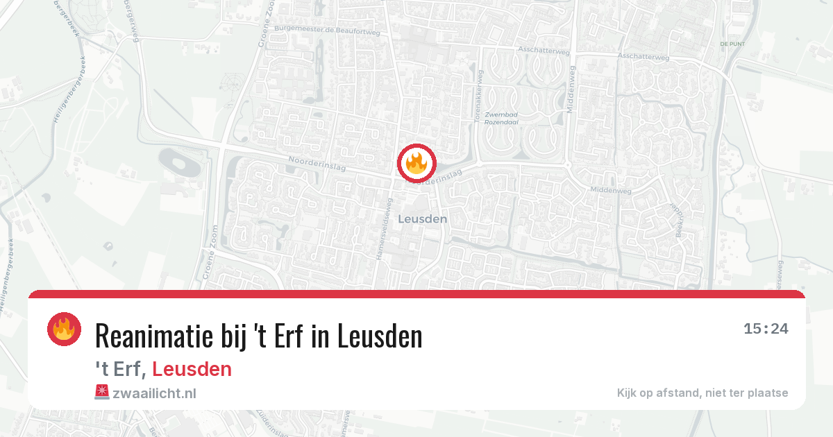 Reanimatie bij 't Erf in Leusden — 27 jul 2026