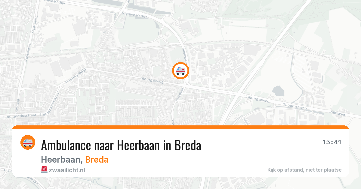 Ambulance naar Heerbaan in Breda — 28 apr 2026