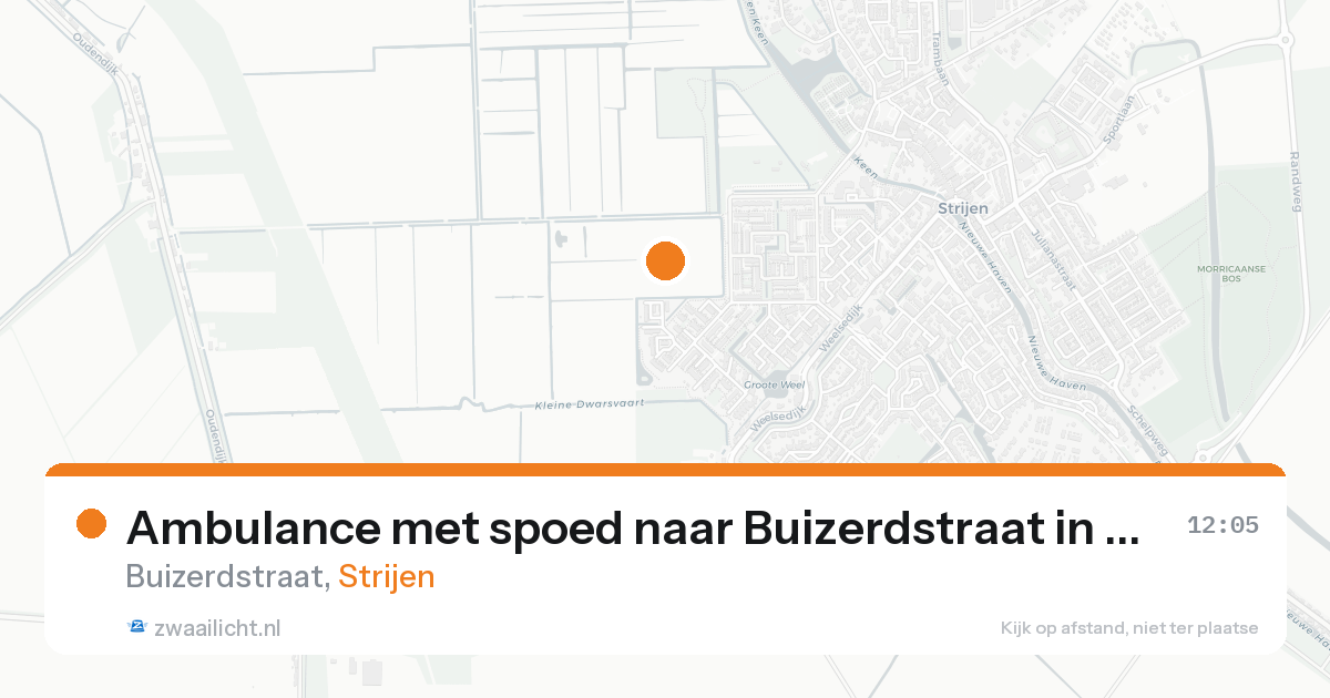 Ambulance met spoed naar Buizerdstraat in Strijen — 7 feb 2026
