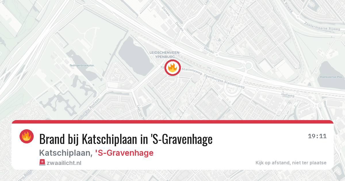 Brand bij Katschiplaan in 'S-Gravenhage — 18 mrt 2026