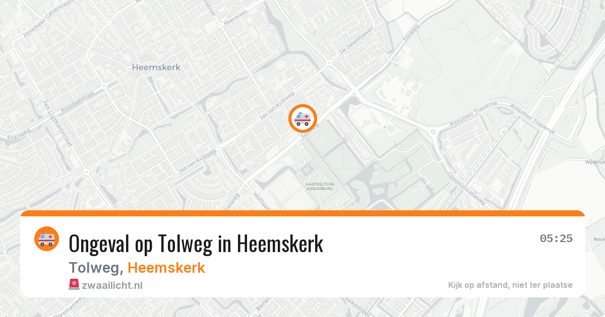 Ongeval op Tolweg in Heemskerk — 24 jan 2026