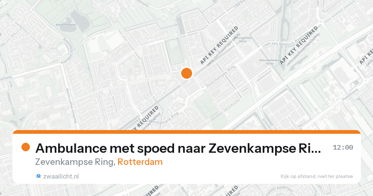 Ambulance met spoed naar Zevenkampse Ring in Rotterdam — 26 aug 2026