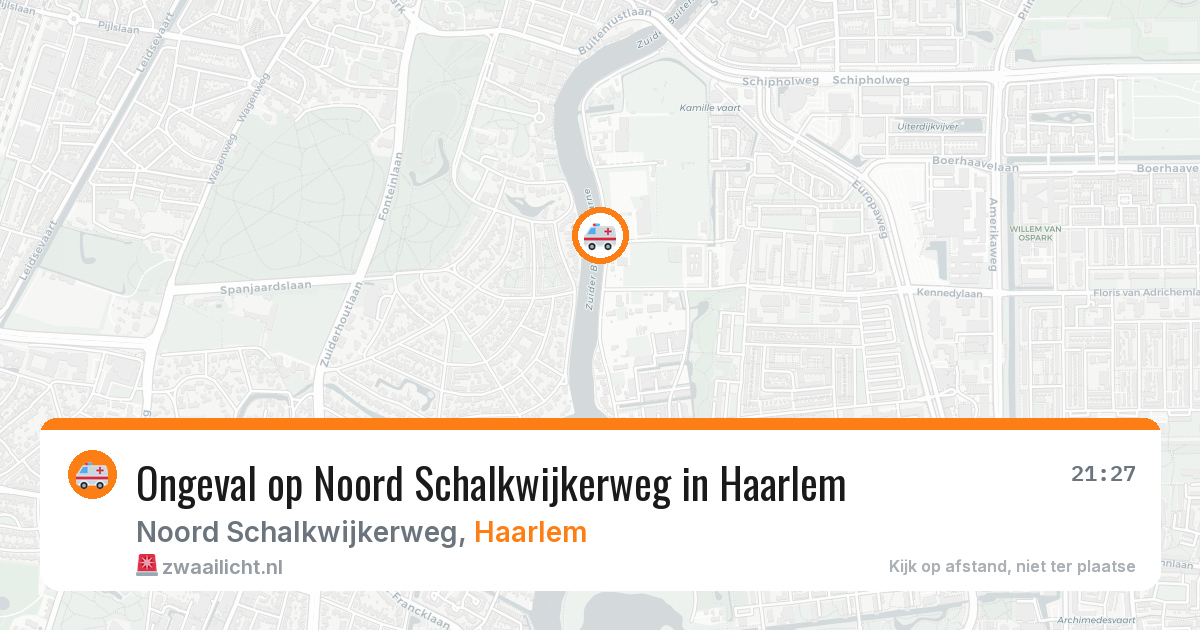 Ongeval op Noord Schalkwijkerweg in Haarlem — 24 mei 2026