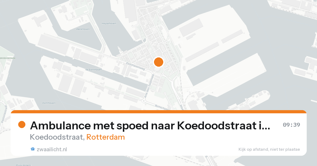 Ambulance met spoed naar Koedoodstraat in Rotterdam — 8 feb 2026