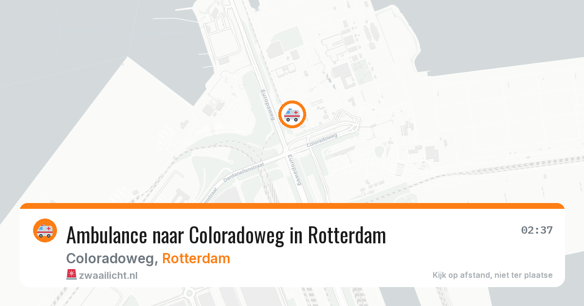 Ambulance naar Coloradoweg in Rotterdam — 2 apr 2026