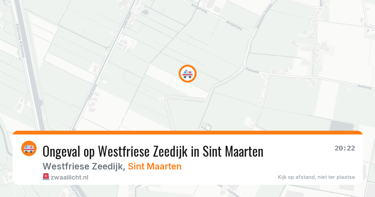 Ongeval op Westfriese Zeedijk in Sint Maarten — 23 jun 2026