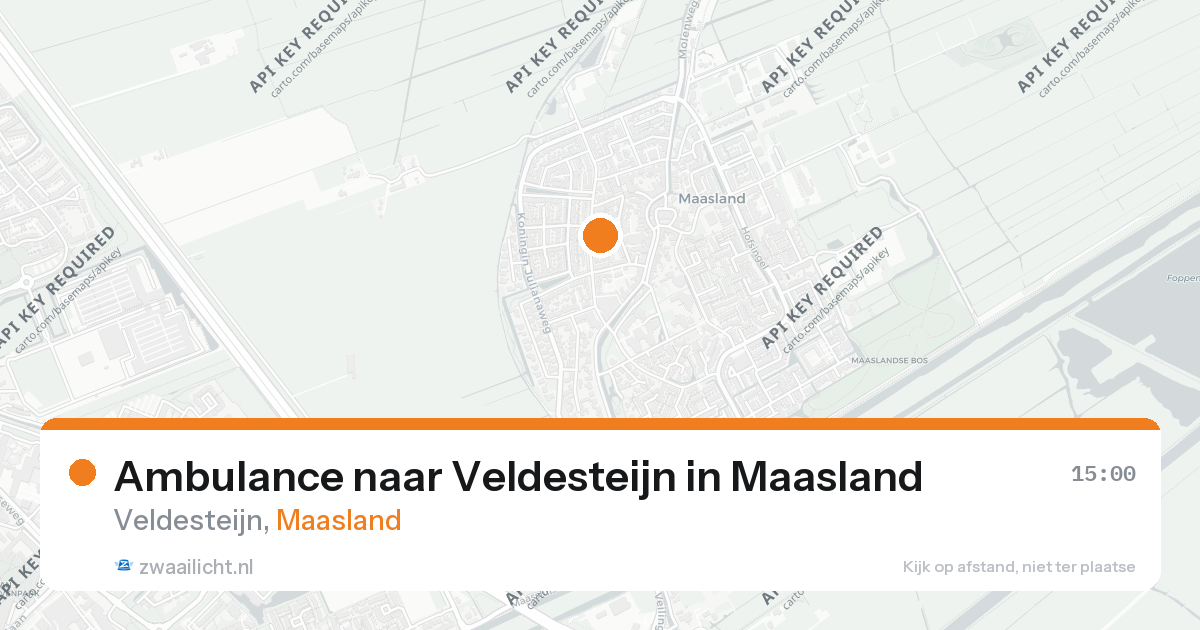 Ambulance naar Veldesteijn in Maasland — 26 aug 2026