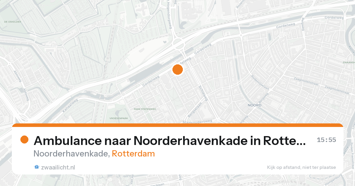 Ambulance naar Noorderhavenkade in Rotterdam — 17 aug 2026