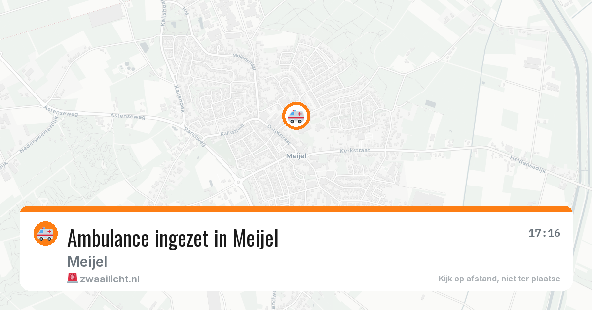 Ambulance ingezet in Meijel — 24 jun 2026