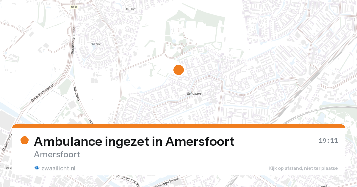 Ambulance ingezet in Amersfoort — 26 aug 2026