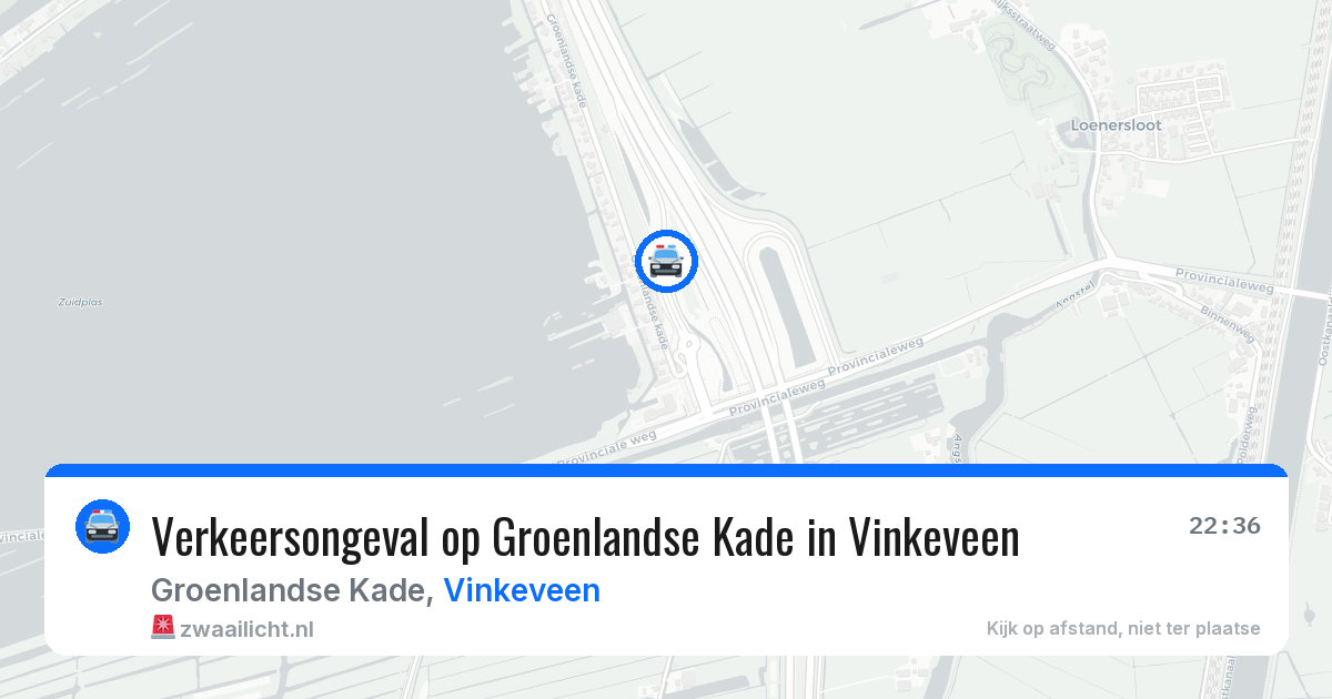 Verkeersongeval op Groenlandse Kade in Vinkeveen — 1 jul 2026