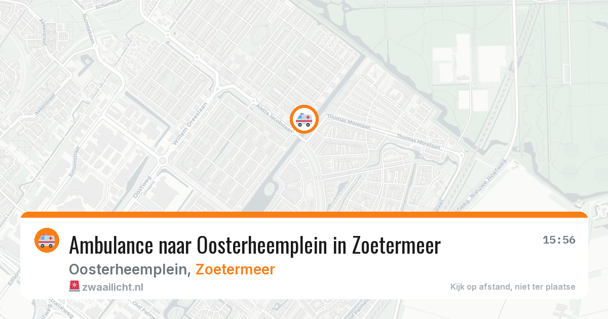 Ambulance naar Oosterheemplein in Zoetermeer — 11 jun 2026