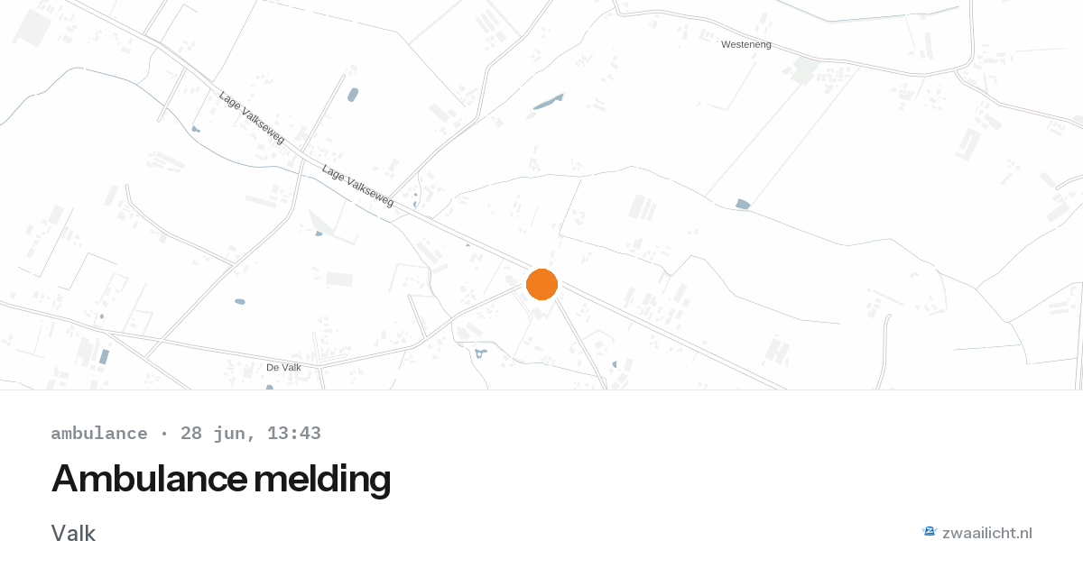 Ambulance melding — 28 jun 2026