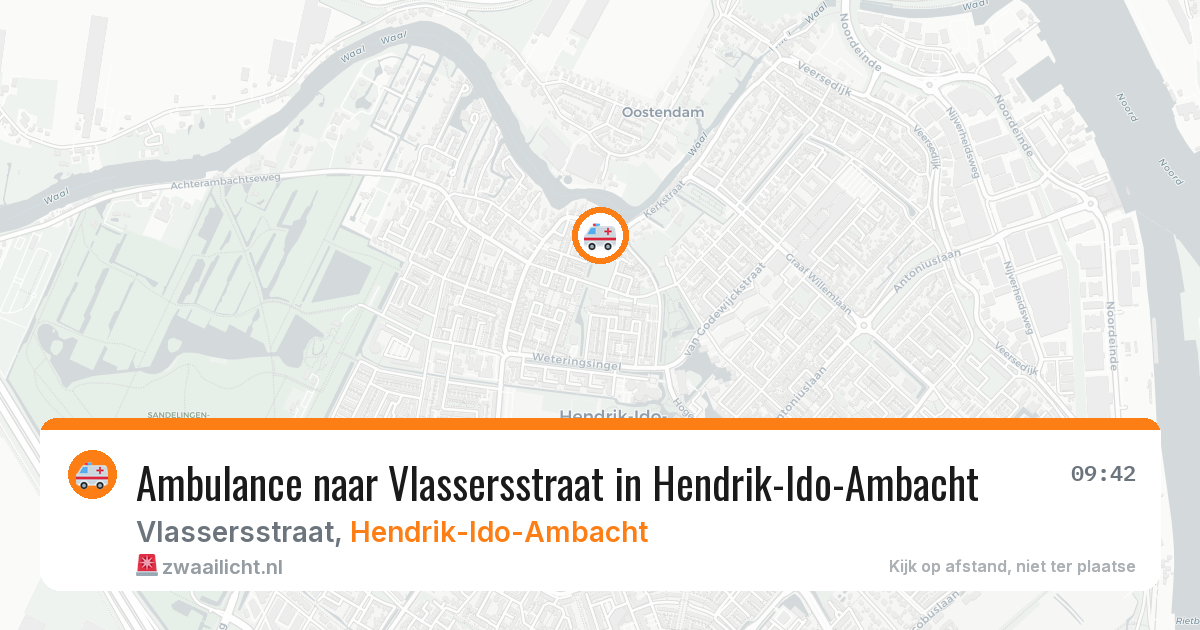 Ambulance naar Vlassersstraat in Hendrik-Ido-Ambacht — 17 mei 2026