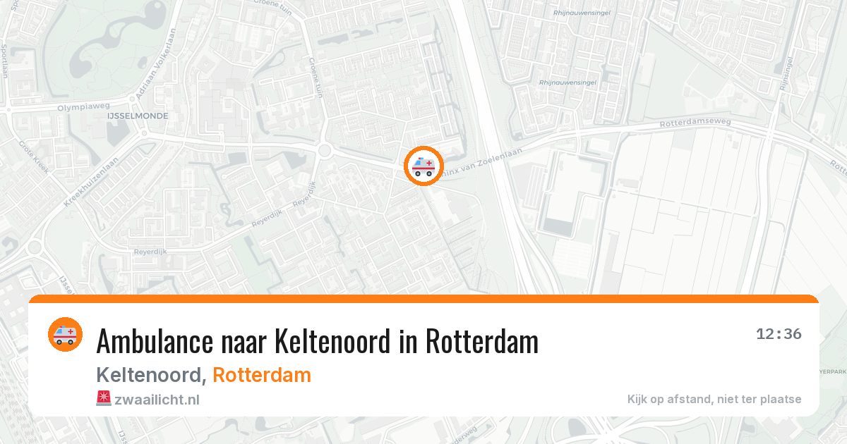 Ambulance naar Keltenoord in Rotterdam — 3 mrt 2026