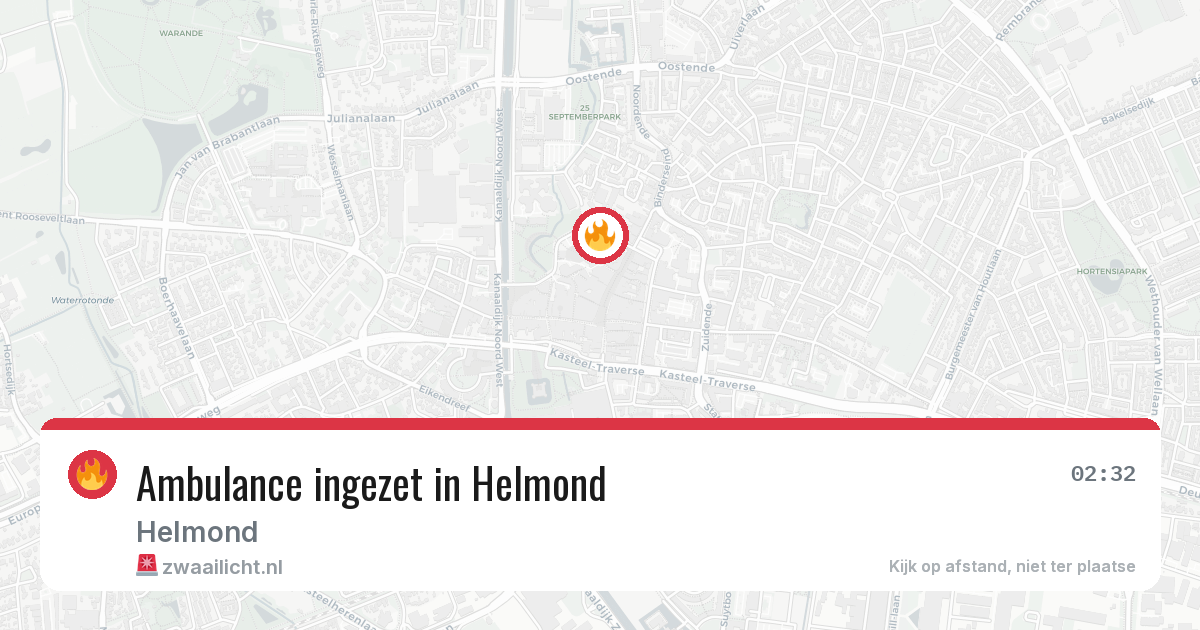 Ambulance ingezet in Helmond — 5 jul 2026