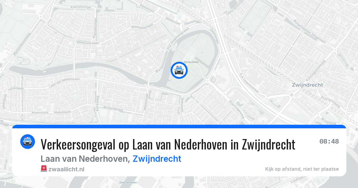 Verkeersongeval op Laan van Nederhoven in Zwijndrecht — 28 jan 2026