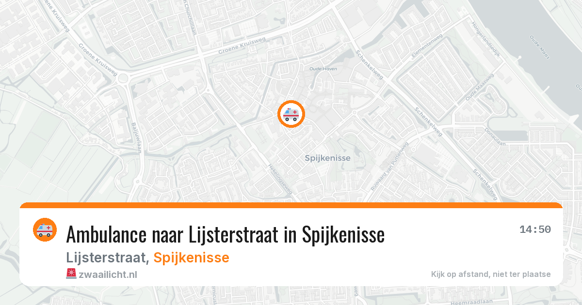 Ambulance naar Lijsterstraat in Spijkenisse — 24 mei 2026